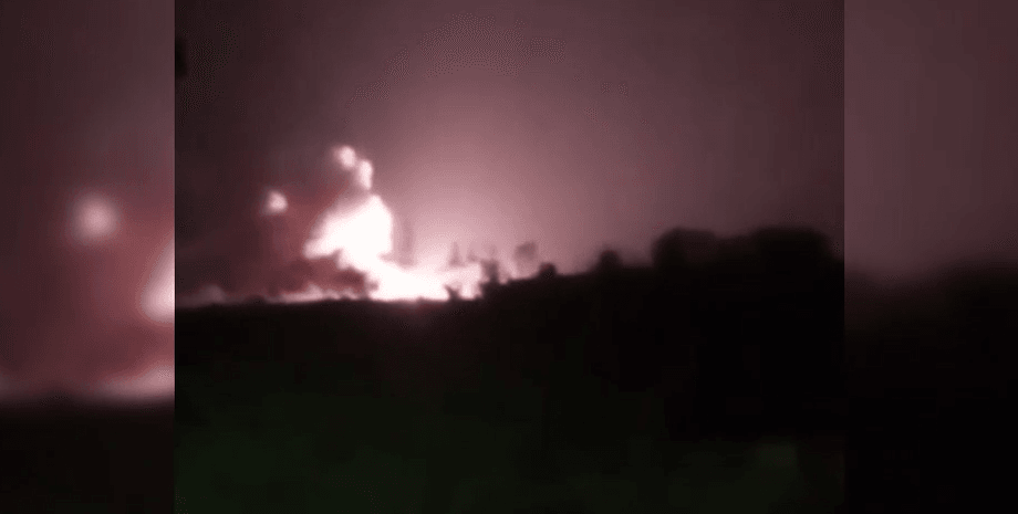 взрыв, огонь, Джанкой