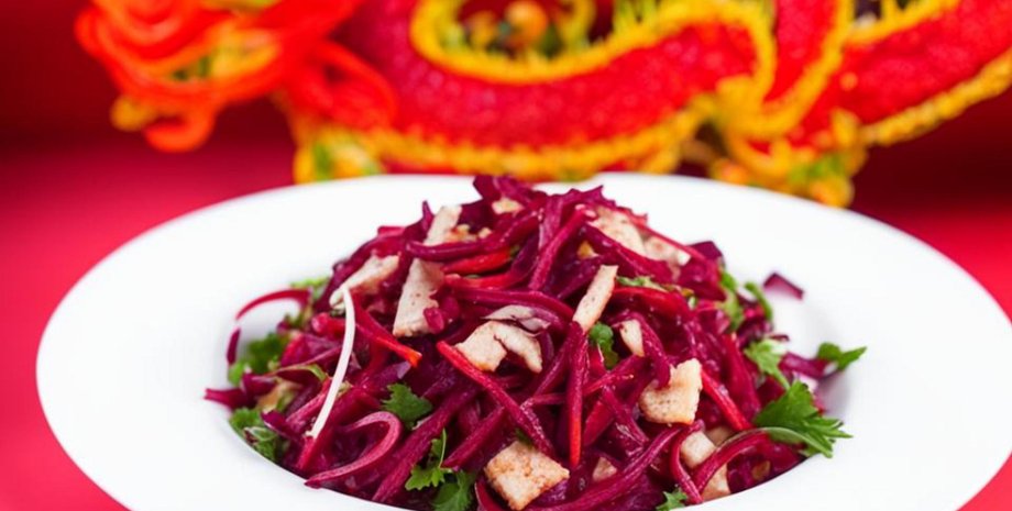 новогодний салат, новогоднее меню 2024, праздничный салат, новогодние рецепты, меню на новый год, мясной салат