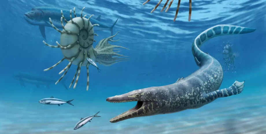 мозазавр, скам’янілість, дослідження, історія, динозаври, археологія, палеонтологія, сланець, США, Північна Америка, рептилія, море, новий вид, еволюція