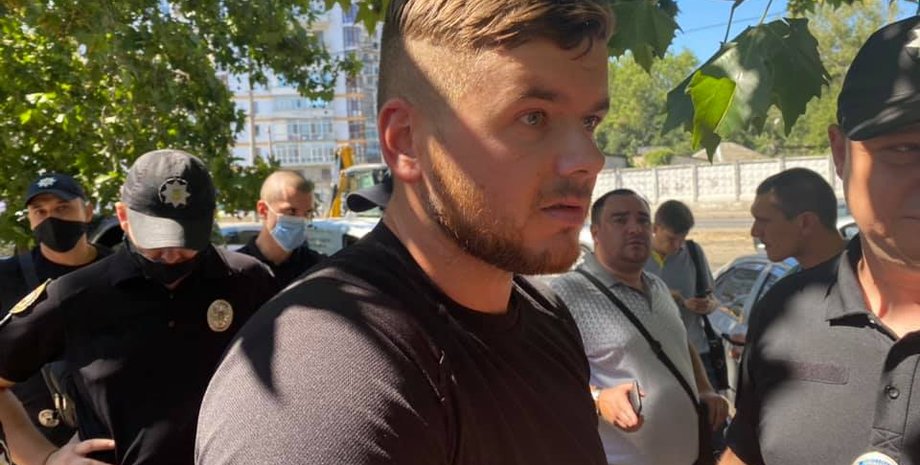 один из свидетелей нападения на Стерненко/ фото: Маси Найем