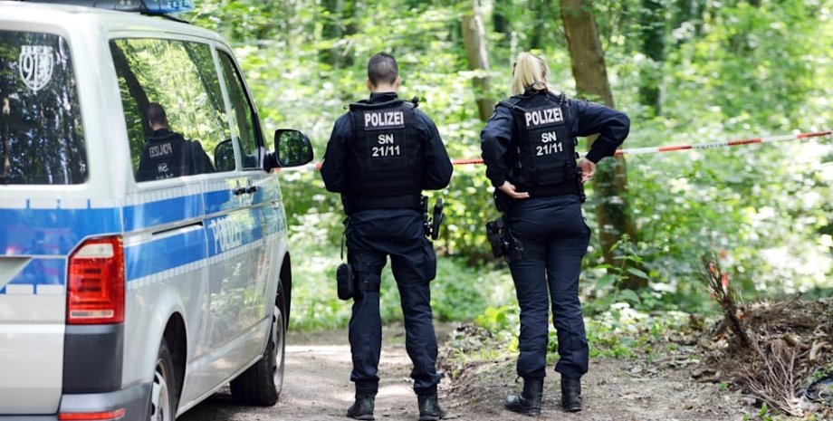 лес возле Дюбельна, убийство украинки, место преступления, немецкая полиция