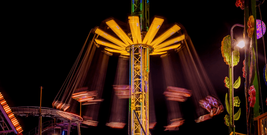 Аттракцион, парк развлечений, тематический парк, карусель,