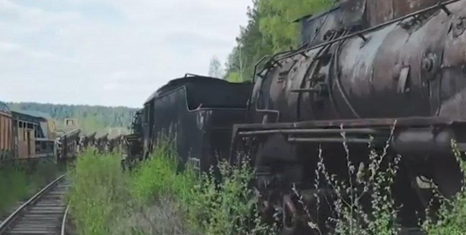 ржавый поезд, ржавый паровоз, Россия паровозы, Россия поезда, Россия ядерная угроза, Россия железная дорога, Россия ядерный поезд