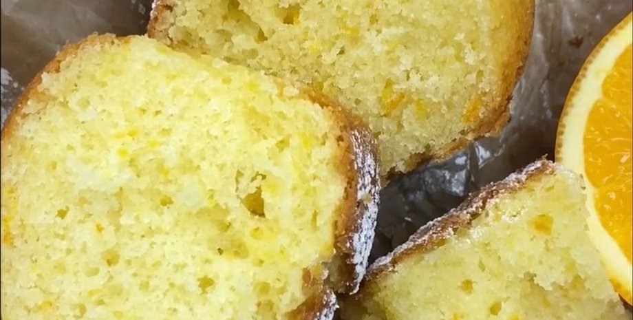 апельсиновый кекс, выпечка