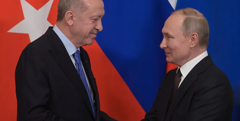 Реджеп Тайип Эрдоган, Владимир Путин, фото