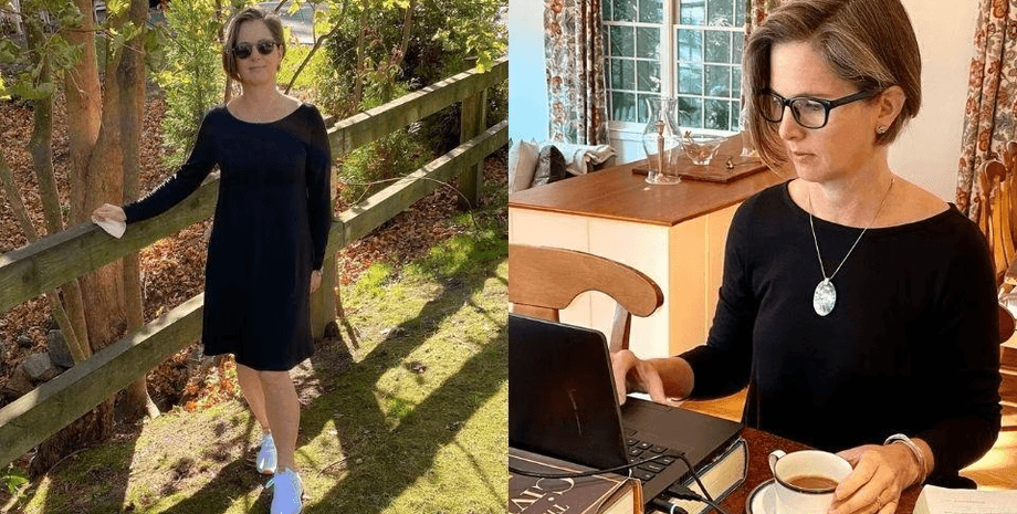 Женщина носила одно и то же платье 100 дней, 100 Day Dress Challenge, одежда, платье, наряд, черное платье, Платье Rowena