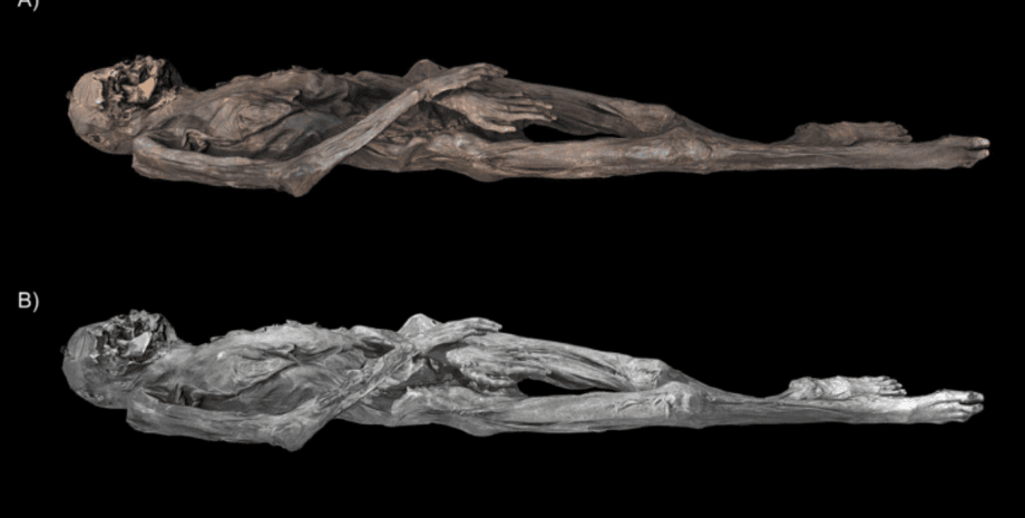 на мумии обнаружили древнюю татуировку