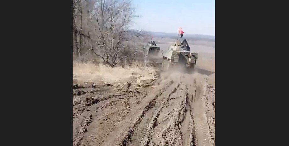 Прапор УПА на Rosomak