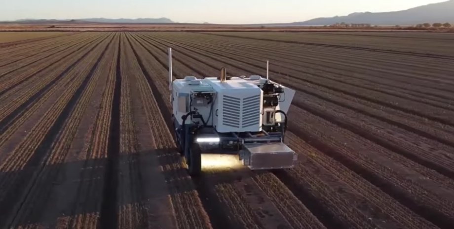 робот для сельского хозяйства, автономный робот с лазером