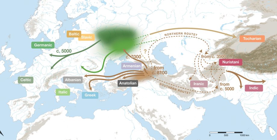 Индоевропейские языки, языковая эволюция, генетические исследования, Институт Макса Планка, генеалогическое дерево языков, происхождение языков, степная гипотеза, анатолийская гипотеза, филогенетический анализ, древняя ДНК, языковое разнообразие, история