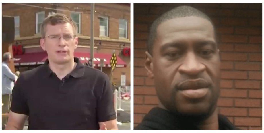 Филипп Краутер, Джордж Флойд, коллаж, убийство, стрельба