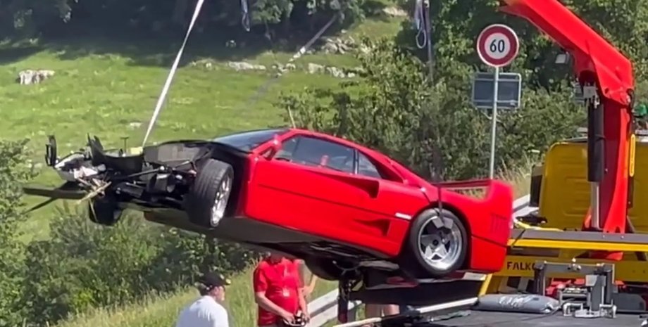 ДТП Ferrari F40, Ferrari F40, Ferrari F40 1987, суперкар Ferrari F40