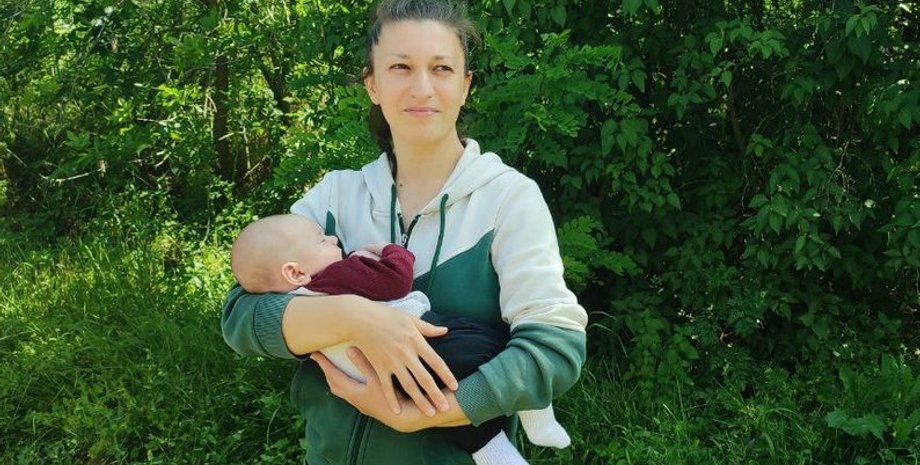 Мария Бевз с сыном Гавриилом