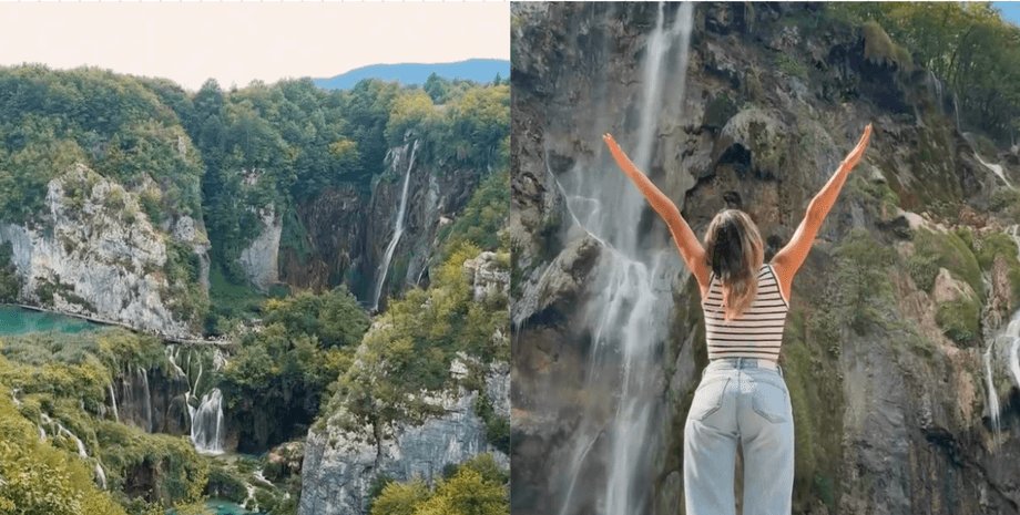 Украинка посетила Плитвицкие озера в Хорватии