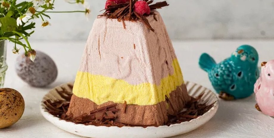 Трехслойный творожный кулич, творожный кулич, кулич из творога, пасхальный кулич рецепт