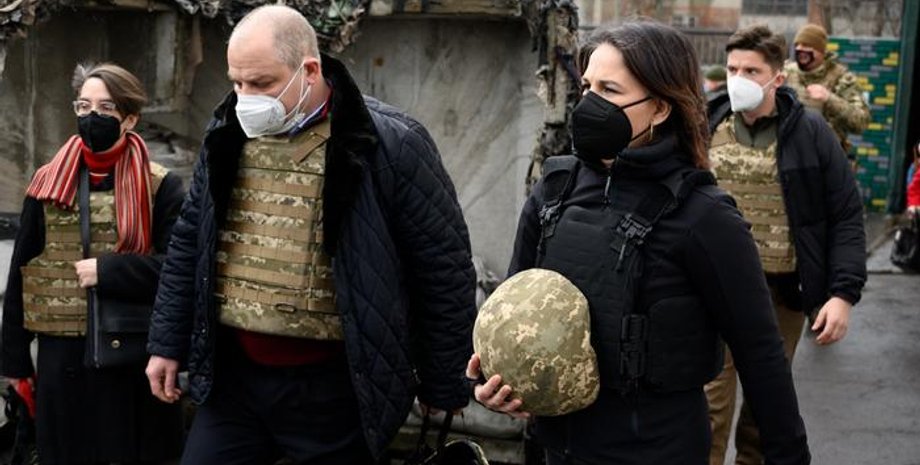 Бербок, Донбасс, жители, фронт, разграничение