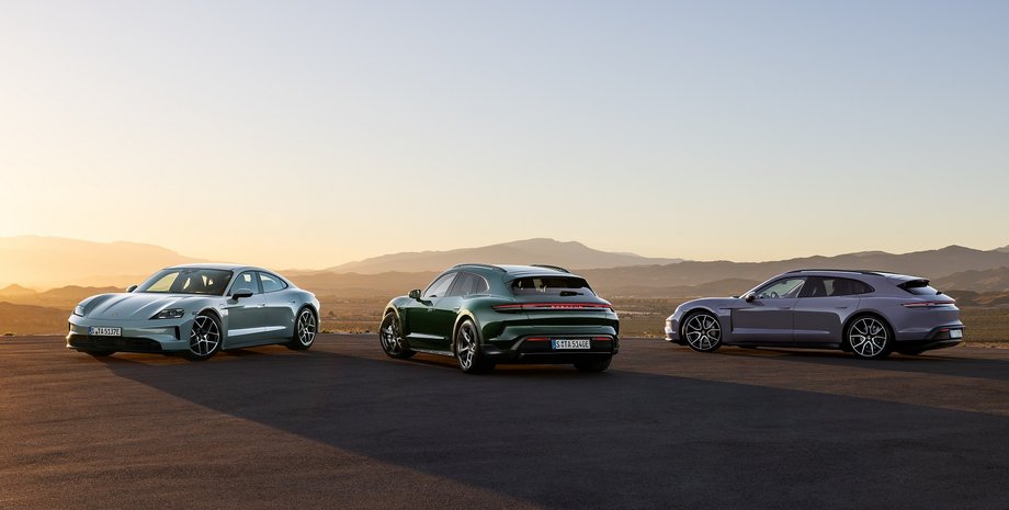 Porsche Taycan 2024, Porsche Taycan, новый Porsche Taycan, электромобиль Porsche