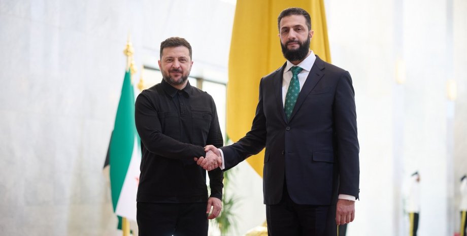 Володимир Зеленський та Ахмед Хусейн аш-Шараа у Дамаску