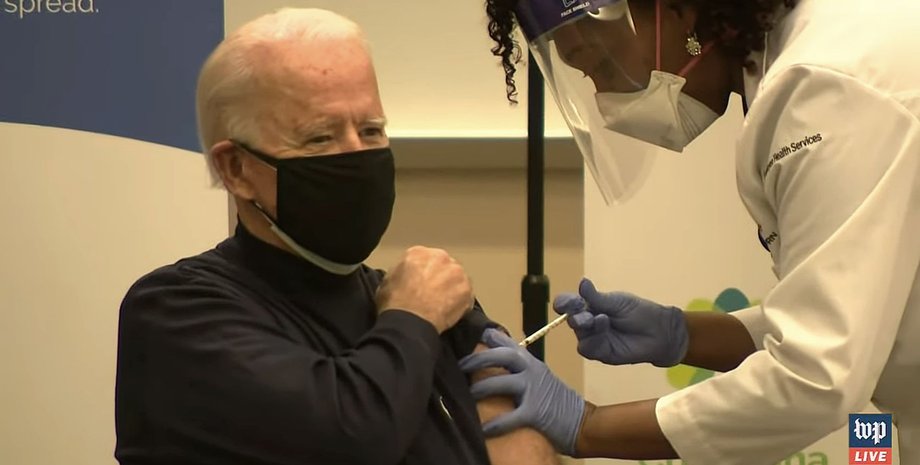 Джо Байден, привился, вакцина, Pfizer, США, коронавирус