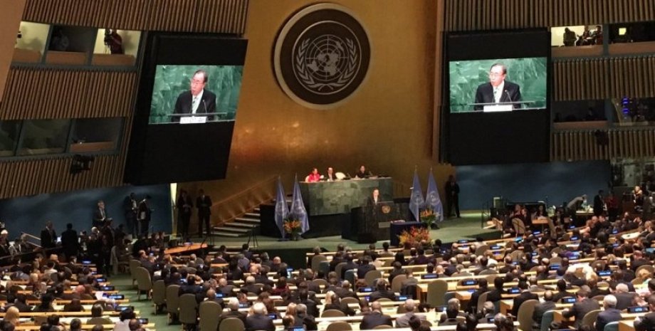Зал Генеральной ассамблеи ООН / Фото: twitter.com/YelchenkoUN