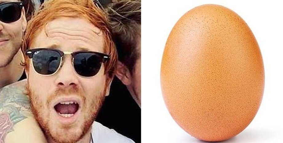 Создатель яйца Крис Годфри и само яйцо Фото: Daily Mail