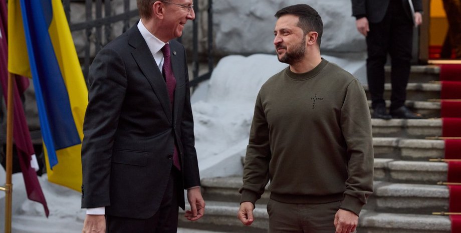 Владимир Зеленский, Эдгарс Ринкевичс, президент Латвии, президент Украины, военная помощь, союзники