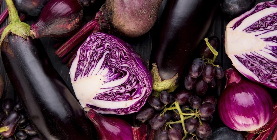 Фиолетовые овощи и фрукты