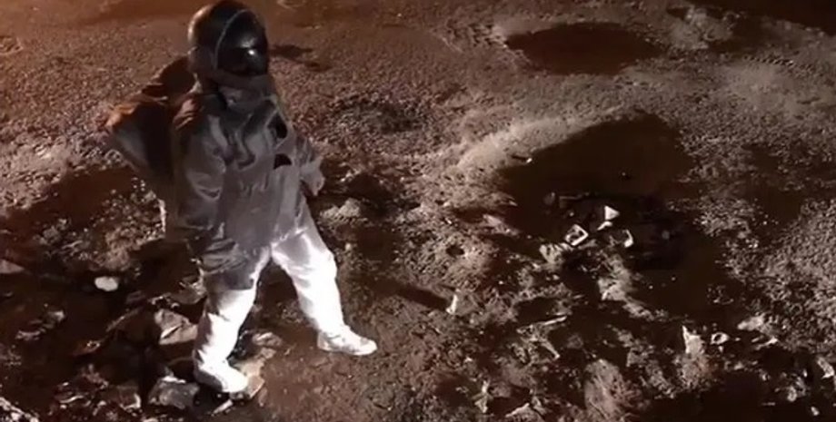 Скриншот видео с Facebook