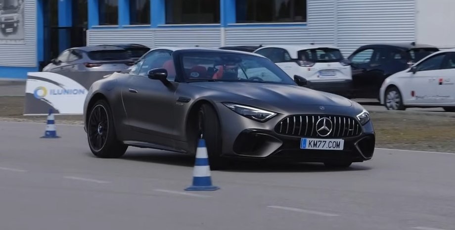 Mercedes, Mercedes-AMG, Mercedes-AMG SL 63, Лосиный тест, Управляемость, Спорткар, Эксперты, Видео