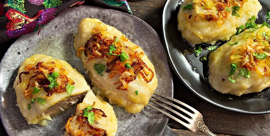 Цеппелины, литовская кухня, блюдо из картофеля