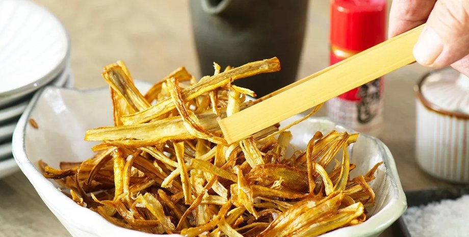 чипсы, лопух