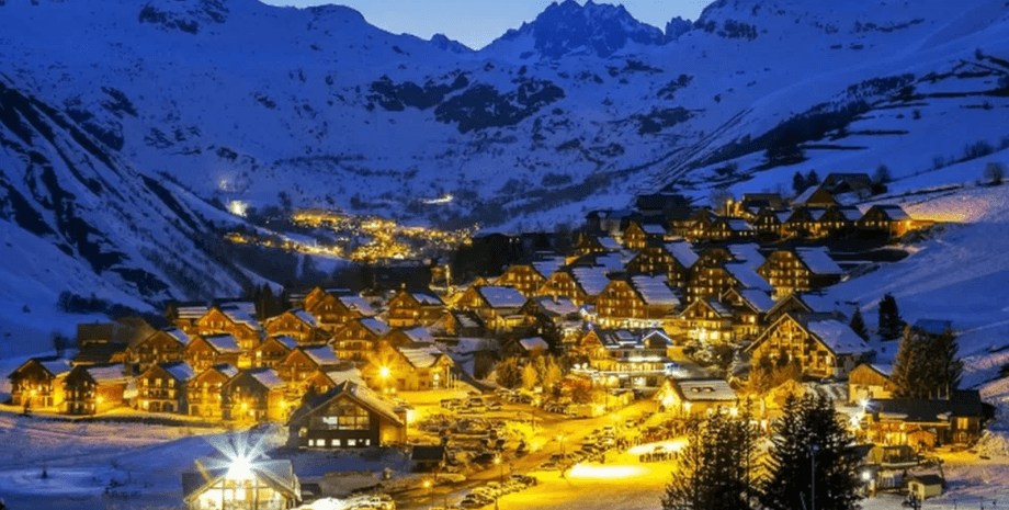 Панорама деревни в Швейцарии