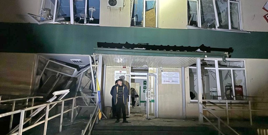 Селидово, больница, удар, война, фото