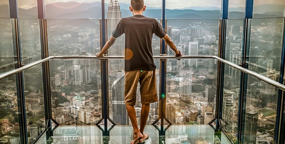 мегаполис, вид сверху