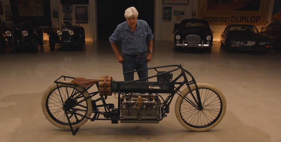 Джей Лено и мотоцикл