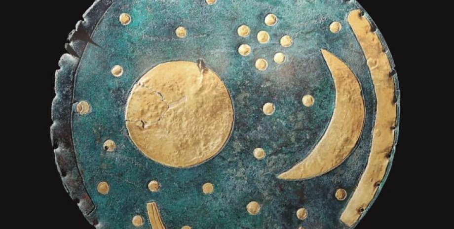 Небесный диск из Небры Небесный диск из Небры, Германия, солнце, артефакт, звезды, исследования, металл, лодка, бронза, кузнец, мастерство, патина, ученые