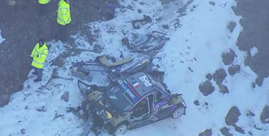 Авария на Ралли Монте Карло, Ралли Монте Карло, ралли, Ford Puma, авария в ралли, ДТП в ралли