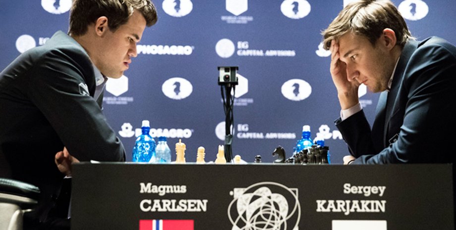 Магнус Карлсен и Сергей Карякин / Фото: epa/vostock-photo