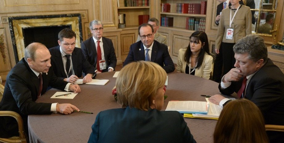 Путин, Порошенко и Меркель на многосторонней встрече в Милане / Фото: ТАСС