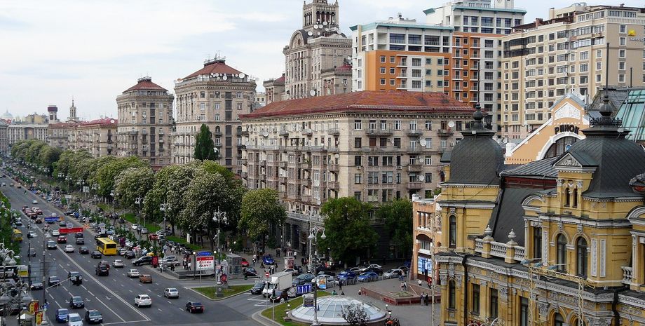 Улица Крещатик, ремонт Крещатика, ремонт дорог, ремонт дорог в Киеве, дороги Киева