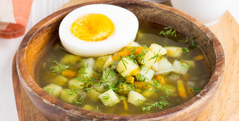 зеленый борщ, рецепт