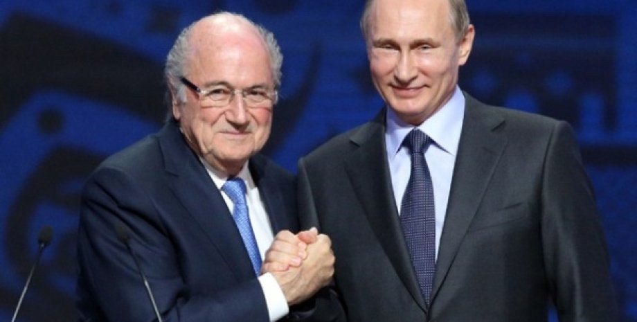 Йозеф Блаттер и Владимир Путин / Фото пресс-службы ФИФА