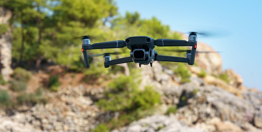 Квадракоптер в горах