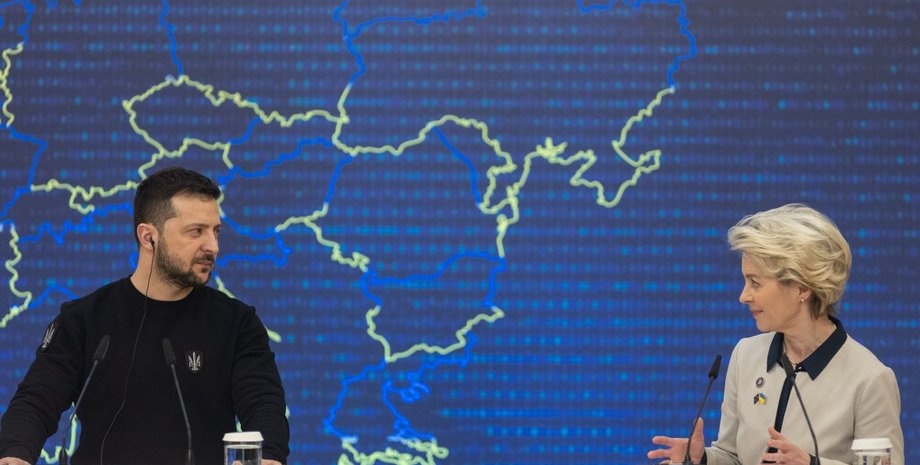 Володимир Зеленський, Урсула фон дер Ляєн, Зеленський, Зеленський Урсула, президент