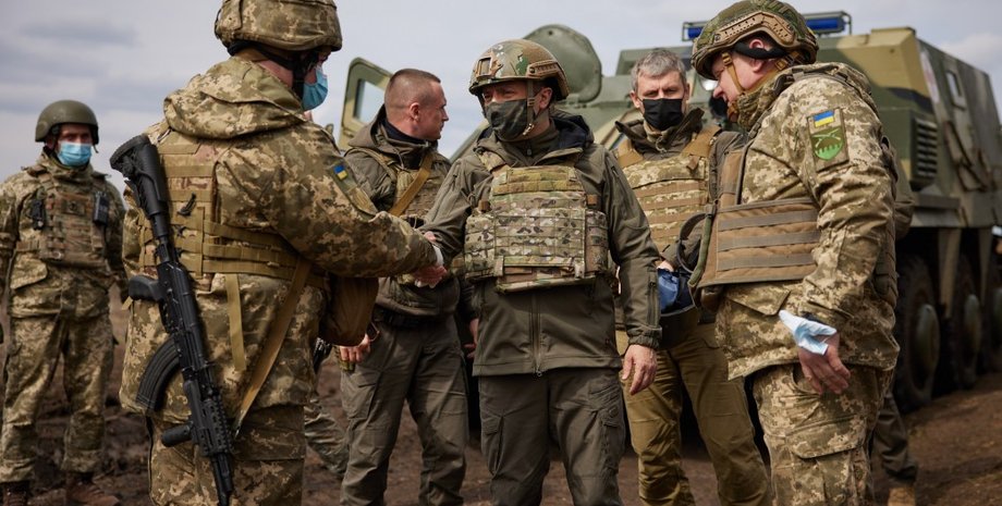 зеленский приехал в зону оос, обострение на донбассе