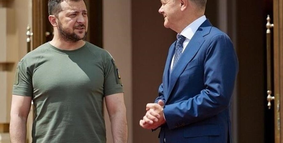 владимир зеленский, олаф шольц, военная помощь Германия