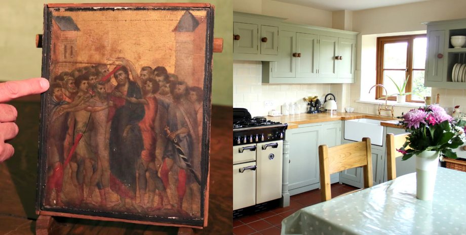 Икона, шедевр Чимабуэ, аукцион, Франция, Лувр, выставки, живопись, икона на кухне, старая икона