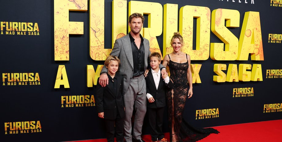 Крис Хемсворт и Эльза Патаки, жена Криса Хемсворта, сыновья Криса Хемсворта, Фуриоса премьера, Аня Тейлор-джой Фуриоса