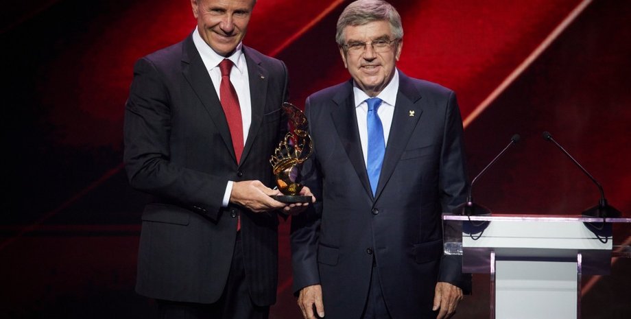 Сергій Бубка й Томас Бах, НОК України, Міжнародний Олімпійський комітет