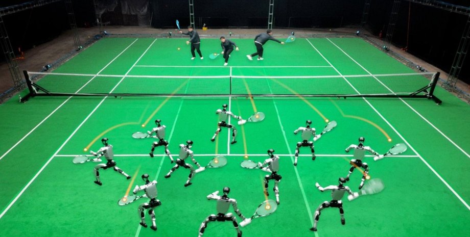 робот теннис